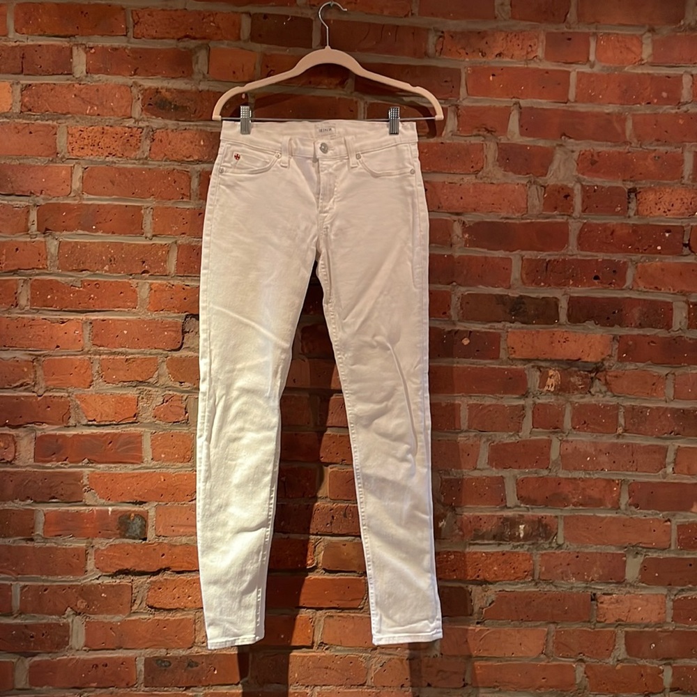White Hudson skinny jeans